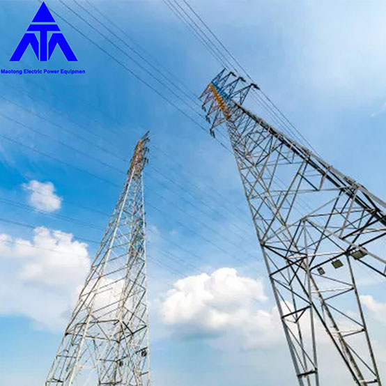Tháp điện phân phối thép 66KV mạ kẽm góc